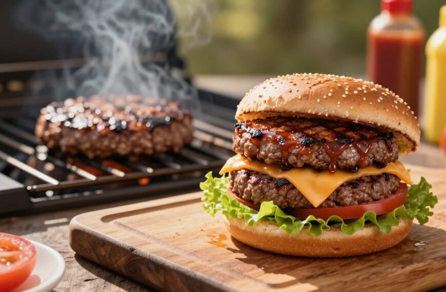 Burger wołowy – ile smażyć