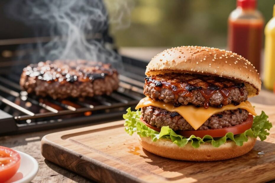 Burger wołowy – ile smażyć