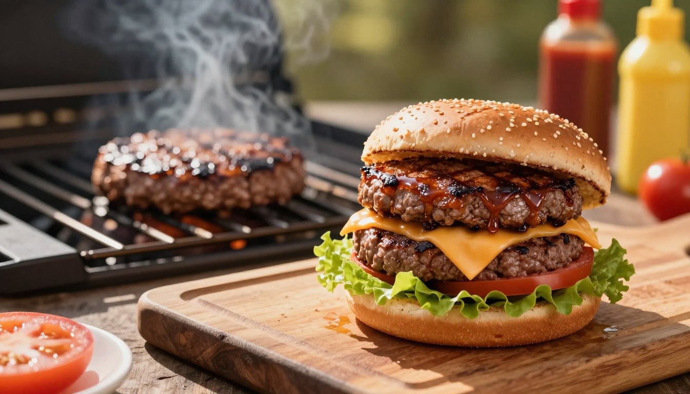 Burger wołowy – ile smażyć
