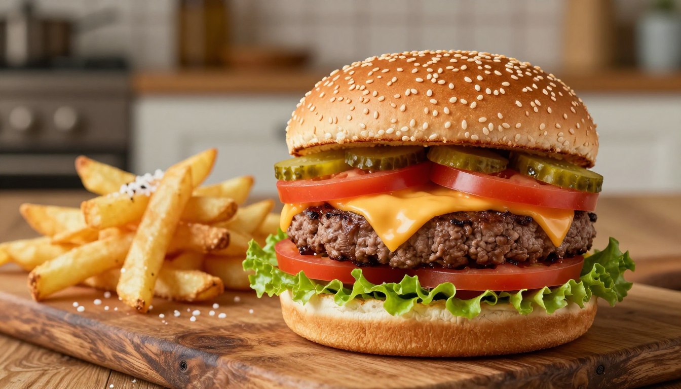 Ile kalorii ma burger wołowy