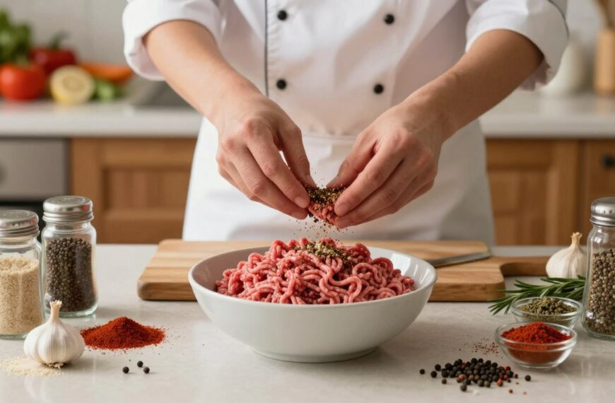 Jak przyprawić mięso wołowe na burgery bez zagłuszania naturalnego aromatu