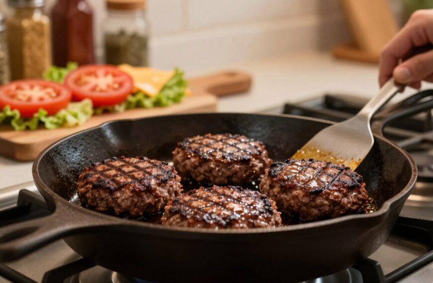 Jak smażyć burgery wołowe na patelni