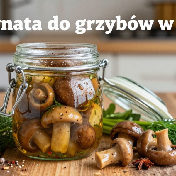 Marynata do grzybów w occie – proporcje zalewy o wyważonym smaku
